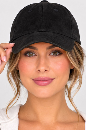 Suede Baseball cap