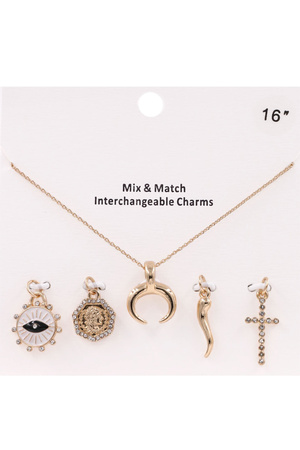 Interchangeable Charm Necklace