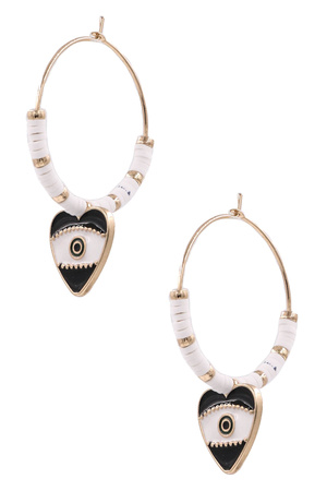 Evil Eye Hoop Earrings