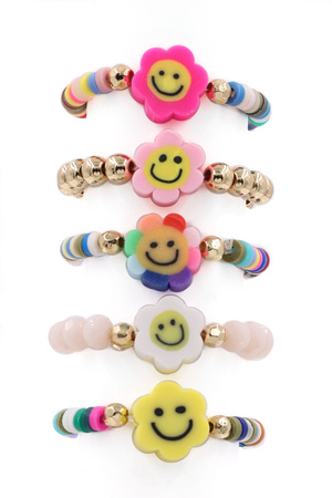 Smiley Bead Ring Set