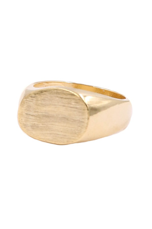 Gold Dipped Oval Ring