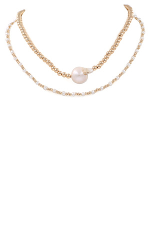 Cream Pearl Necklace