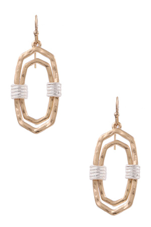 Metel Layered Drop Earrings