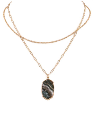 Druzy Stone Necklace