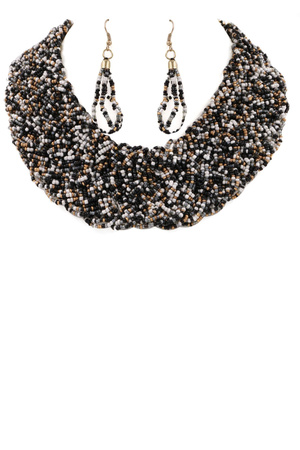 Seed Bead Necklace Set