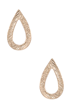 Metal Teardrop Earrings