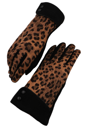 Leopard Jersey Gloves