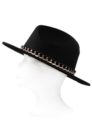 Metal Chain Panama Hat