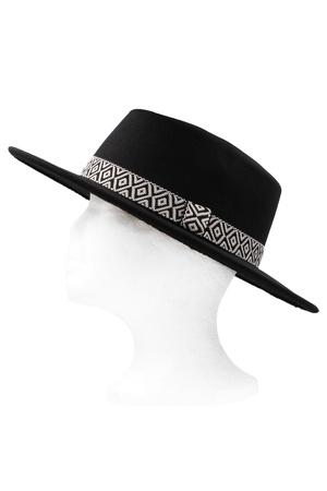 Diamon Trim Boater Hat