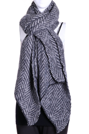 Chevron Bias Cut Scarf