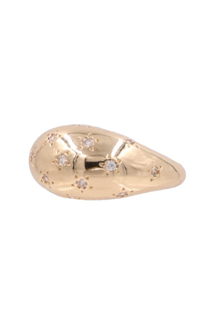 Brass Sun Band Ring