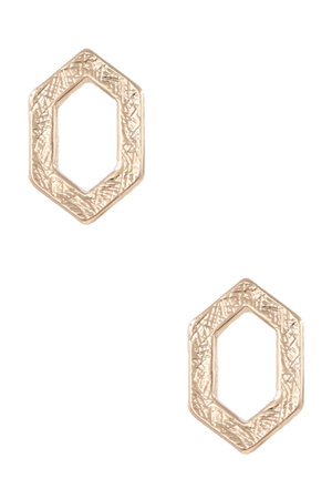 Metal Diamond Shape Earrings