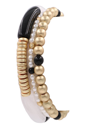 Acrylic Bead Bracelet Set