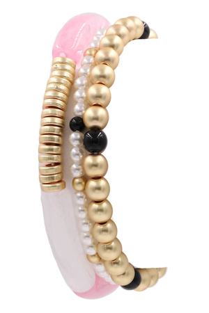 Acrylic Bead Bracelet Set