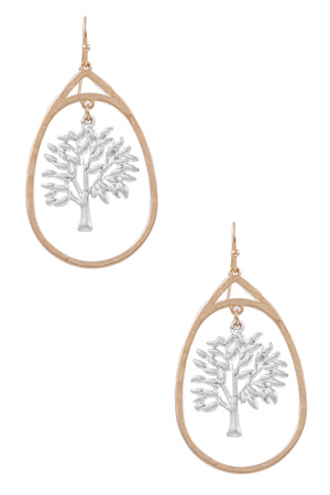 'TREE OF LIFE' Drop Earrings