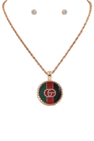 CG Disc Necklace Set