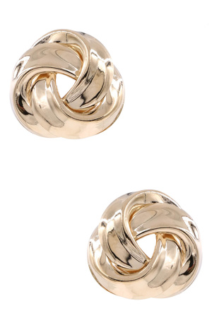 Gold Dipped Knot Earrings