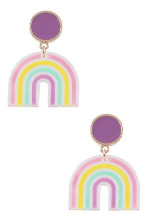 Acrylic Rainbow Earrings