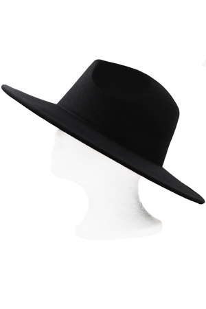 Bandless Faux Wool Hat