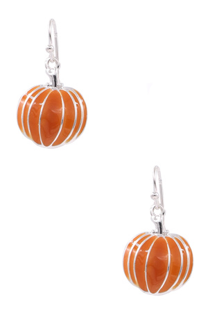 Halloween Pumpkin Drop Earrings