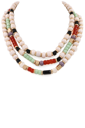 Bead Layered Necklace