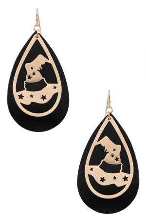 Witch Hat Drop Earrings