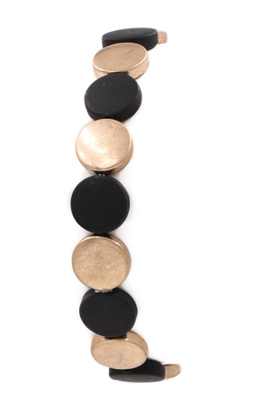 Metal Disc Stretch Bracelet