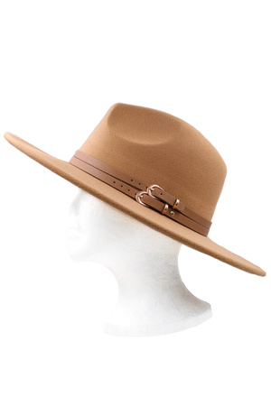 Double Belt Fedora Hat