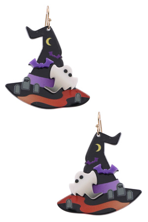 Halloween Witch Hat Earrings