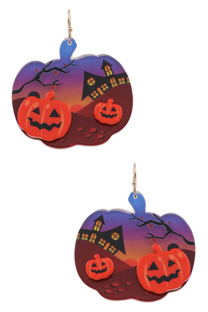 Spooky Pumpkin Earrings