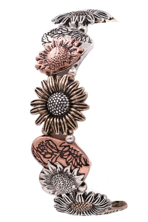 Sunflower Heart Stretch Bracelet