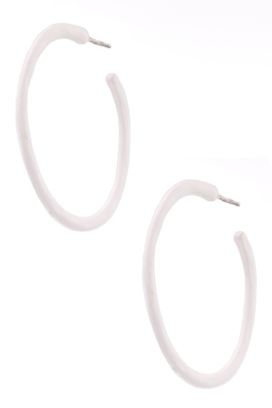 Matte Open Hoop Earrings