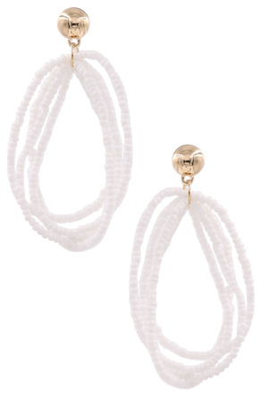 Seed Bead Layered Earrings