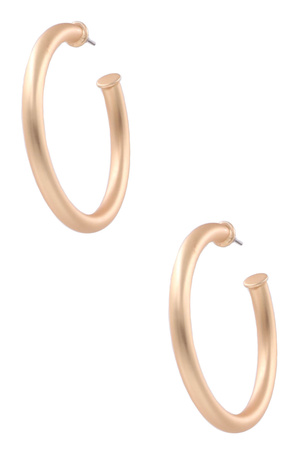 Metal Open Hoop Earrings