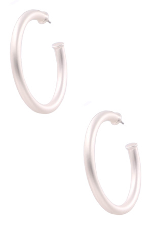 Metal Open Hoop Earrings