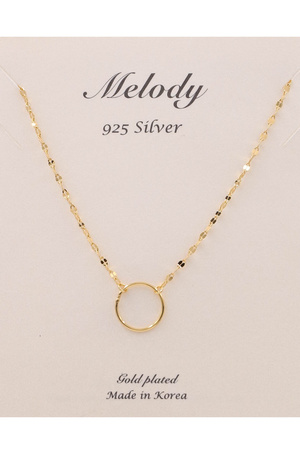 Sterling Silver Ring Pendant Necklace