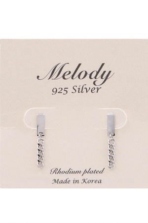 Sterling Silver Chain Earrings