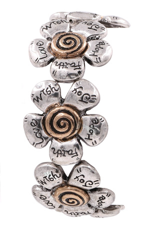 Daisy Religious Engraved Bracelet