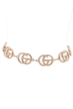 Cream Pearl Chain Belt