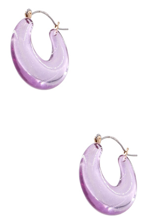 Acrylic Crescent Earrings