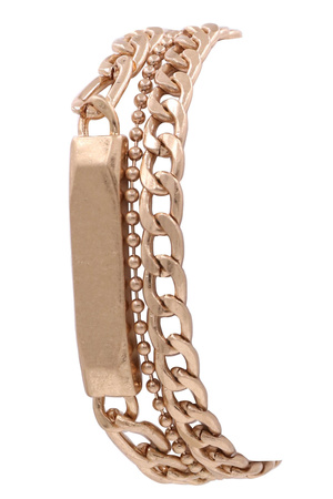 Metal Chain Layered Bracelet