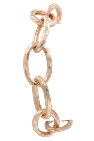 Metal Oval Chain Link Bracelet