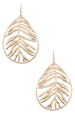 Leaf Cut Out Earrings