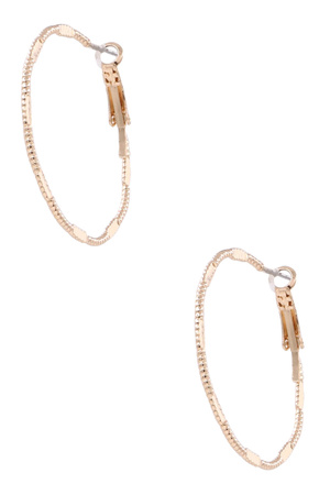 Textured Hoop Earrings