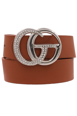 Rhinestone Buckle Plus Size Belt