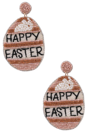 'HAPPY EASTER' Egg Dangle Earrings