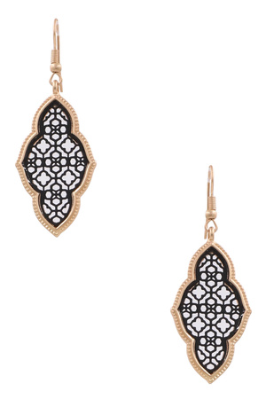 Fleur Moroccan Cut Out Earrings