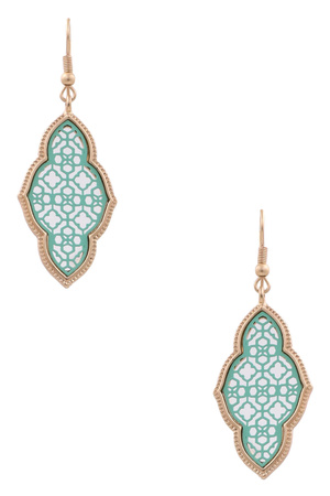 Fleur Moroccan Cut Out Earrings