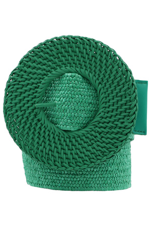 Straw Painted Buckle Belt