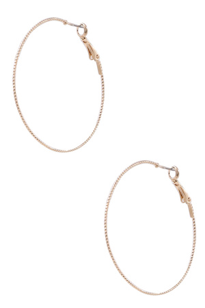 Textured Hoop Earrings